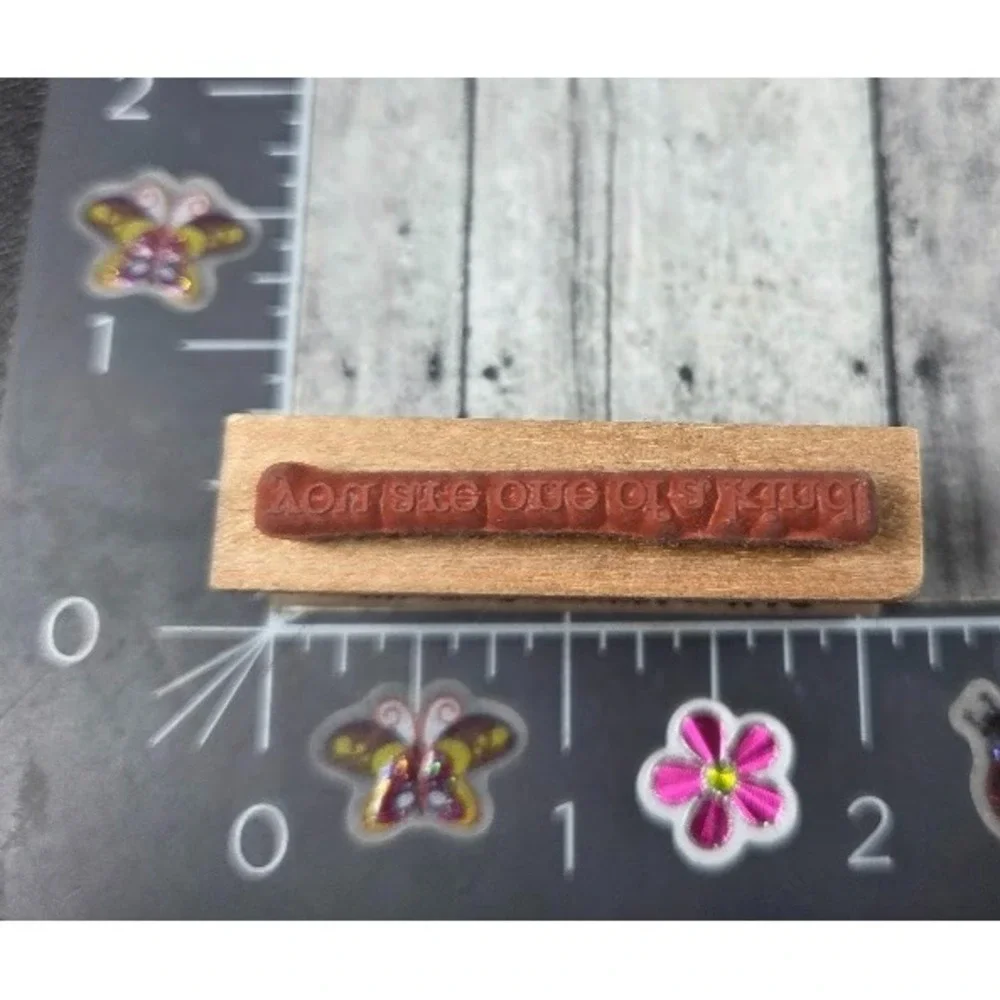 Amuse You Are One Of A Kind Print Lowercase Rubber Stamp Wood #H52